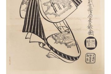 アダチ版画研究所　五都美術社　浮世絵版画撰集　版画7点セット(歌川豊国、豊春、一筆斎文調、葛飾北斎、奥村政信、懐月堂度繁、鳥居清倍)(R-082522)