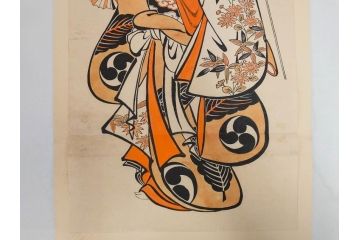 アダチ版画研究所　五都美術社　浮世絵版画撰集　版画8点セット(北尾重政、鳥居清信、清満、清長、石川豊信、栄松斎長喜、安藤広重、勝川春好)(R-082523)