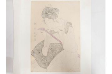 アダチ版画研究所　浮世絵版画撰集　版画14点セット(名所江戸百景、歌川広重、国貞、国政、豊広、喜多川歌麿、鳥高斎栄昌、北尾政演、東洲斎写楽、勝川春章、春英、一楽亭栄水、奥村利信、西村重長)(R-082525)