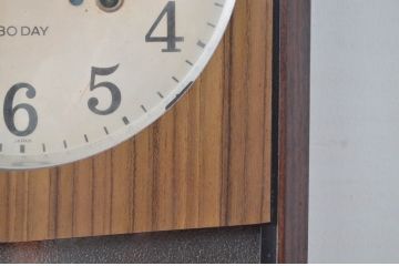 和製アンティーク　SEIKO(セイコー)　30DAY　レトロモダンなデザインが魅力的な振り子時計(1か月巻時計、柱時計、古時計、掛け時計)(R-082535)