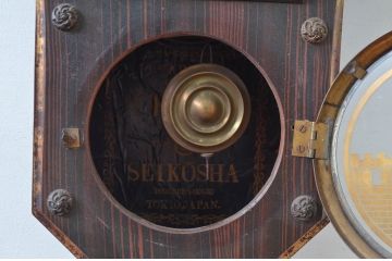 和製アンティーク　精工舎(SEIKOSHA、セイコー)　レトロな雰囲気漂う八角掛け時計(柱時計、古時計、振り子時計)(R-082540)