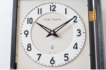 和製アンティーク　精工舎(SEIKOSHA、セイコー)　SONOLA(ソノーラ)　昭和レトロな雰囲気たっぷりの掛け時計(古時計、柱時計、振り子時計)(R-082541)