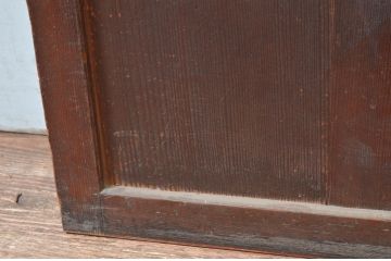 アンティーク建具　経年によって増した味わいが魅力の大きな格子帯戸1枚(引き戸、板戸、格子帯戸、障子戸)(R-082550)