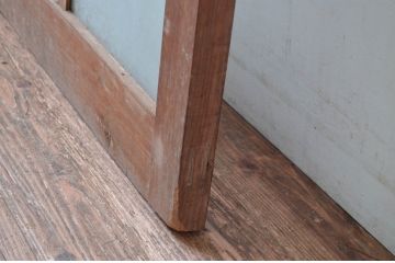 アンティーク建具　レトロな空間づくりにおすすめな幅狭ガラス扉(ドア)1枚(木製扉、建具)(R-082555)