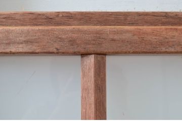 アンティーク建具　使いこまれた木が味わい深い玄関戸3枚セット(引き戸、ガラス戸)(R-082559)