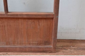 アンティーク建具　使いこまれた風合いが味わい深いガラス戸1枚(引き戸、建具)(R-082560)