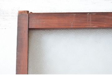 アンティーク建具　使いこまれた風合いが味わい深いガラス戸1枚(引き戸、建具)(R-082560)