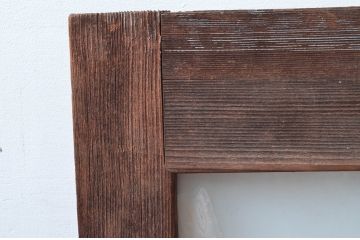 アンティーク建具　レトロな空間づくりおすすめな両開き窓2枚セット(1対、扉、ガラス戸、ガラス扉)(R-082562)