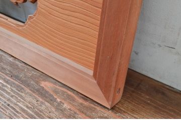 ビンテージ建具　鶴と松の図柄が魅力的な彫刻欄間2枚セット(明かり取り、明り取り、ヴィンテージ)(R-082577)