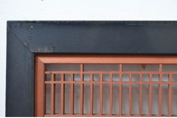 アンティーク建具　上質な和の空間を演出する組子欄間2枚セット(明かり取り、明り取り)(R-082581)