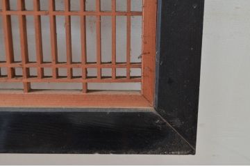アンティーク建具　上質な和の空間を演出する組子欄間2枚セット(明かり取り、明り取り)(R-082581)