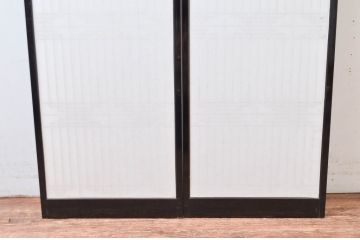 アンティーク建具　上質な和の空間を演出する書院障子戸2枚セット(引き戸、書院戸、窓)(R-082583)
