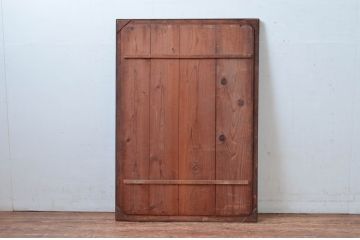 和製アンティーク　昭和レトロなロゴが素敵なミラー(姿見、ウォールミラー、壁掛け鏡、店舗什器)(R-082587)