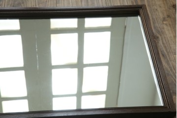 和製アンティーク　戦前　昭和レトロなロゴが懐かしいミラー　(R-082588)