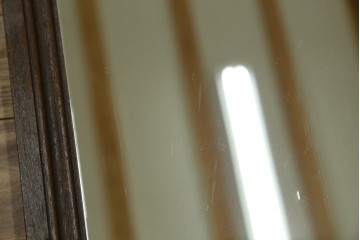 和製アンティーク　戦前　昭和レトロなロゴが懐かしいミラー　(R-082588)