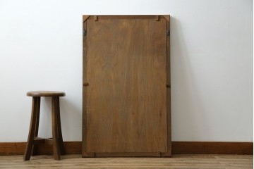 和製アンティーク　戦前　昭和レトロなロゴが懐かしいミラー　(R-082588)