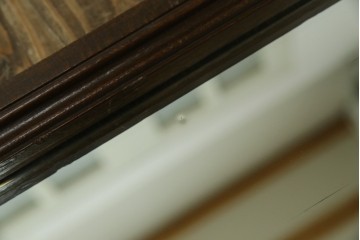 和製アンティーク　戦前　昭和レトロなロゴが懐かしいミラー　(R-082588)