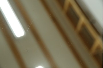 和製アンティーク　戦前　昭和レトロなロゴが懐かしいミラー　(R-082588)