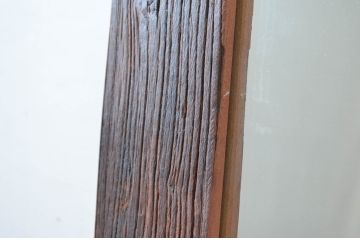 中古　希少な廃番品　ACME Furniture(アクメ ファニチャー)　古材のような風合いが素敵なミラー(姿見、ウォールミラー、壁掛け鏡、店舗什器)(定価約5万円)(R-082589)