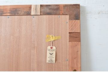 中古　希少な廃番品　ACME Furniture(アクメ ファニチャー)　古材のような風合いが素敵なミラー(姿見、ウォールミラー、壁掛け鏡、店舗什器)(定価約5万円)(R-082589)