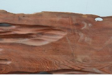 アンティーク建具　特大!!　杉材を贅沢に使った存在感のある二間物の欄間1枚(明かり取り、明り取り)(R-082590)