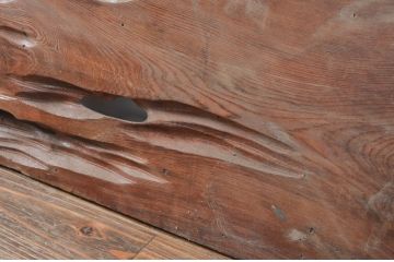 アンティーク建具　特大!!　杉材を贅沢に使った存在感のある二間物の欄間1枚(明かり取り、明り取り)(R-082590)