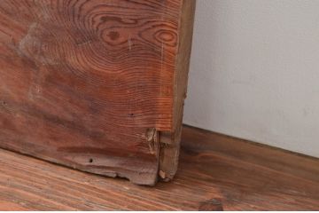 アンティーク建具　特大!!　杉材を贅沢に使った存在感のある二間物の欄間1枚(明かり取り、明り取り)(R-082590)