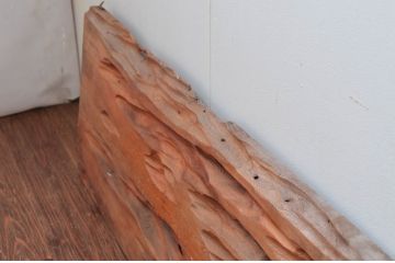 アンティーク建具　特大!!　杉材を贅沢に使った存在感のある二間物の欄間1枚(明かり取り、明り取り)(R-082590)