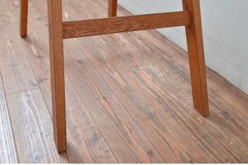 和製アンティーク　美品　樫(カシ)材　時代を重ねた味わいのある脚立つ(ステップ、ラダー、はしご、梯子、木製)(R-082591)