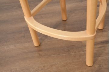 中古　超美品!　松創　シカモア材　バーズアイメープル　モダンで品のある佇まいのカウンターチェア4脚セット(ハイチェア、バーチェア、椅子、イス、バラ売り可能)(R-082593)