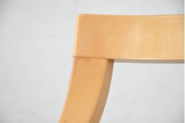 中古　超美品!　松創　シカモア材　バーズアイメープル　モダンで品のある佇まいのカウンターチェア4脚セット(ハイチェア、バーチェア、椅子、イス、バラ売り可能)(R-082593)