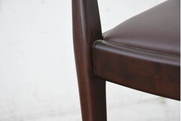 中古　超美品　元祖軽井沢彫　大坂屋家具店　繊細な桜の彫りが見事なKチェア4脚セット(軽井沢彫り、ダイニングチェア、椅子、イス、透かし彫り、バラ売り可能)(定価4脚で約100万円)(R-082595)