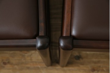 中古　超美品　元祖軽井沢彫　大坂屋家具店　繊細な桜の彫りが見事なKチェア4脚セット　定価(4脚合計)約100万円　(R-082597)