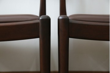 中古　超美品　元祖軽井沢彫　大坂屋家具店　繊細な桜の彫りが見事なKチェア4脚セット　定価(4脚合計)約100万円　(R-082597)