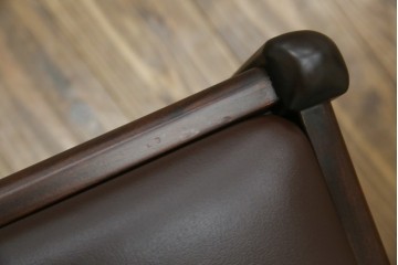 中古　超美品　元祖軽井沢彫　大坂屋家具店　繊細な桜の彫りが見事なKチェア4脚セット　定価(4脚合計)約100万円　(R-082597)