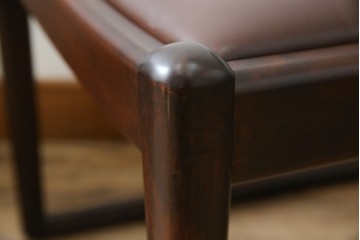 中古　超美品　元祖軽井沢彫　大坂屋家具店　繊細な桜の彫りが見事なKチェア4脚セット　定価(4脚合計)約100万円　(R-082597)