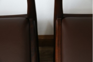 中古　超美品　元祖軽井沢彫　大坂屋家具店　繊細な桜の彫りが見事なKチェア4脚セット　定価(4脚合計)約100万円　(R-082597)