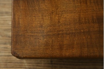 中古　美品　極厚天板　栓材　一枚板　側面玉杢材　深みのある杢目と艶やかな質感が美しいテーブルトップ　(R-082601)