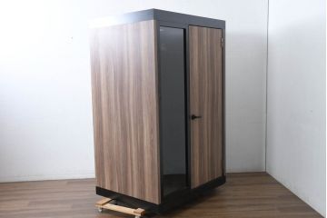 中古　美品　OHACO mini(オハコ ミニ)　集中力を高められる移動型ワークルーム(個室ブース、個別ブース、テレワークブース、在宅用、在宅ワーク用)(定価約65万円)(R-082613)
