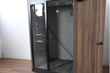 中古　美品　OHACO mini(オハコ ミニ)　集中力を高められる移動型ワークルーム(個室ブース、個別ブース、テレワークブース、在宅用、在宅ワーク用)(定価約65万円)(R-082613)