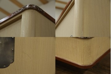 中古　美品　衣装盆付き　桑材のアクセントが美しい気品漂う桐箪笥　定価約170万円　(R-082619)