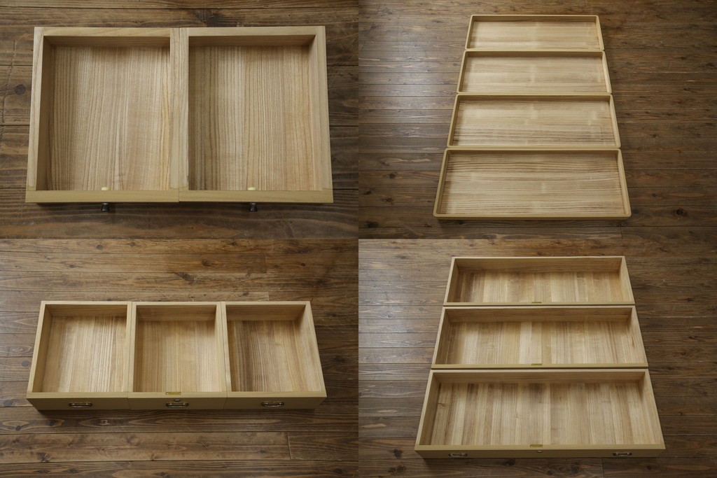 中古　美品　衣装盆付き　桑材のアクセントが美しい気品漂う桐箪笥　定価約170万円　(R-082619)