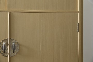 中古　美品　衣装盆付き　桑材のアクセントが美しい気品漂う桐箪笥　定価約170万円　(R-082619)