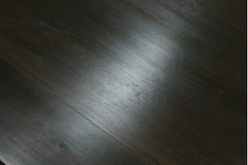 フランスアンティーク　1890年頃　ウォールナット材　彫刻入り　2杯の引き出しを備えたコンソールテーブル　(R-082633)