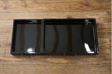 アジアンビンテージ　韓国製　螺鈿(ラデン)　繊細な螺鈿細工が目を引く華やかな飾り棚(陳列棚、収納棚、戸棚、キャビネット、ヴィンテージ)(R-082634)