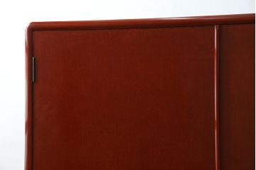 中古　美品!!　高級品!!　総漆塗り　艶やかな朱塗りが美しい色合いの総桐着物箪笥(衣装箪笥、収納箪笥、和タンス、桐たんす、桐箪笥)(定価推定約120万円)(R-082636)