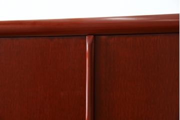 中古　美品!!　高級品!!　総漆塗り　艶やかな朱塗りが美しい色合いの総桐着物箪笥(衣装箪笥、収納箪笥、和タンス、桐たんす、桐箪笥)(定価推定約120万円)(R-082636)