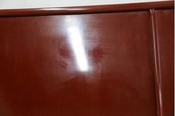中古　美品!!　高級品!!　総漆塗り　艶やかな朱塗りが美しい色合いの総桐着物箪笥(衣装箪笥、収納箪笥、和タンス、桐たんす、桐箪笥)(定価推定約120万円)(R-082636)