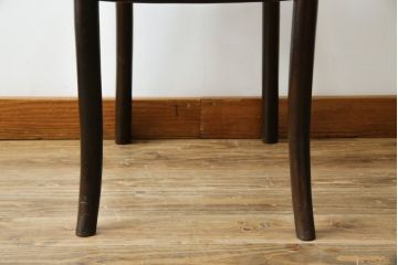 イギリスアンティーク　曲げ木のフォルムがしなやかなベントウッドチェア(板座チェア、椅子、ダイニングチェア、イス、英国)(R-082642)