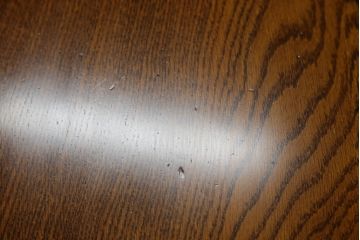 中古　超美品　Oak Village(オークヴィレッジ、オークビレッジ)　杢目の美しさが際立つ片袖机(片袖デスク、ワークデスク、在宅用、在宅ワーク用) (R-082648)